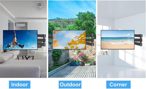 حامل جداري للتلفزيون لمعظم شاشات التلفزيون المسطحة LED LCD مقاس 10-32 بوصة وشاشة يصل وزنها إلى 33 رطلًا مع إمالة دوارة، الحد الأقصى VESA 100x100 مم (MDG-C310) in Saudi Arabia