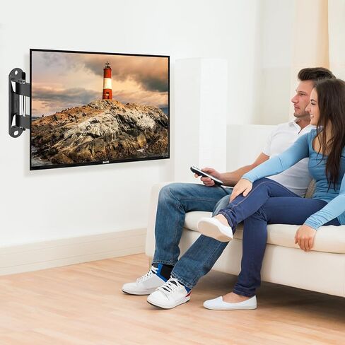 حامل جداري للتلفزيون لمعظم شاشات التلفزيون المسطحة LED LCD مقاس 10-32 بوصة وشاشة يصل وزنها إلى 33 رطلًا مع إمالة دوارة، الحد الأقصى VESA 100x100 مم (MDG-C310) in Saudi Arabia