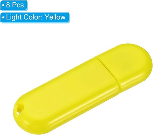 PATIKIL USB ضوء الليل، 8 حزمة المحمولة المكونات في عصا مصباح LED صغير مع 3 حبات مصباح USB ضوء للمنزل الحمام غرفة نوم القراءة النوم التخييم، برتقالي in Saudi Arabia