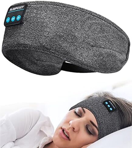 سماعات رأس للنوم، سماعات رأس قابلة للتعديل، وقت تشغيل يزيد عن 10 ساعات مع مكبرات صوت ستيريو عالية الدقة، مثالية للنوم والتمرين والجري واليوجا والسفر والأرق in Kuwait