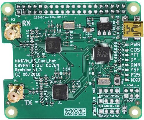 Socobeta USB وحدة هوت سبوت MMDVM مجموعة وحدة مزدوجة لوحة هوائي مزدوج لـ DMR/P-25/D-Star in Saudi Arabia