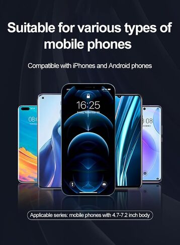شاحن سيارة لاسلكي من MMOBIEL، حامل هاتف أوتوماتيكي للسيارة - حامل هاتف للسيارة بقوة 15 وات، شاحن لاسلكي بدون استخدام اليدين - شاحن هاتف لاسلكي لمشبك فتحة تهوية السيارة - عالمي in Saudi Arabia