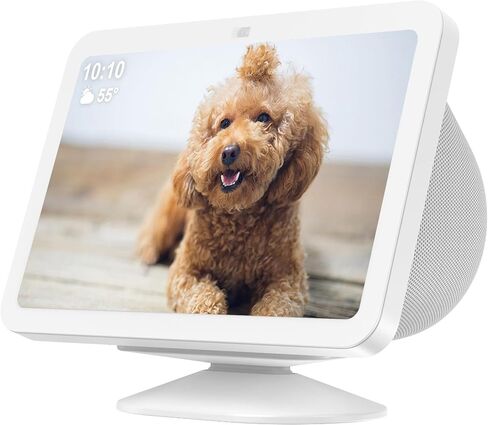 HomeMount Echo Show 8 3rd Stand - Tilt 18 Degrees Forward & Backward Magnetic Non-Slip Bottom Adjustable Cellphones & Show 8 Accessories (White) in Saudi Arabia