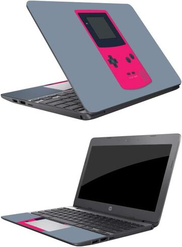 MightySkins Skin Compatible with HP Chromebook 11 (2018) 11.6" - Game Kid Pink | Protective, Durable, and Unique Vinyl Decal wrap Cover | Easy to Apply, Remove, and Change Styles | Made in The USA in Saudi Arabia