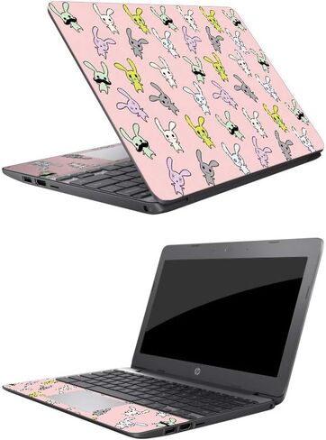MightySkins Skin Compatible with HP Chromebook 11 (2018) 11.6" - Game Kid Pink | Protective, Durable, and Unique Vinyl Decal wrap Cover | Easy to Apply, Remove, and Change Styles | Made in The USA in Saudi Arabia