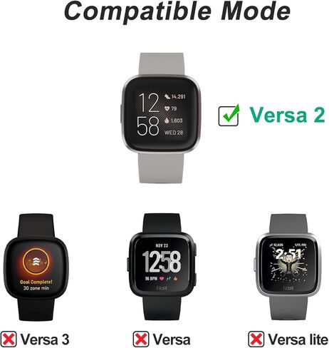شاحن متوافق مع Versa 2، كابل شحن USB C بديل ومحول قاعدة حامل لساعة Fitbit Versa 2 للياقة البدنية الذكية (فقط لـ Versa 2) in Kuwait