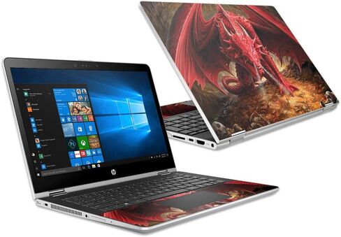 Mightyskins Skin متوافق مع Hp Pavilion X360 15.6" (2018) - حكاية تنين | غطاء ملتف من الفينيل واقٍ ومتين وفريد ​​من نوعه | سهل التطبيق والإزالة وتغيير الأنماط | صنع في الولايات المتحدة الأمريكية in Saudi Arabia