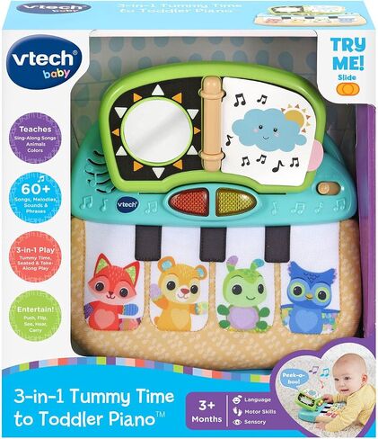 VTech 3-in-1 Tummy Time to Toddler Piano in Saudi Arabia