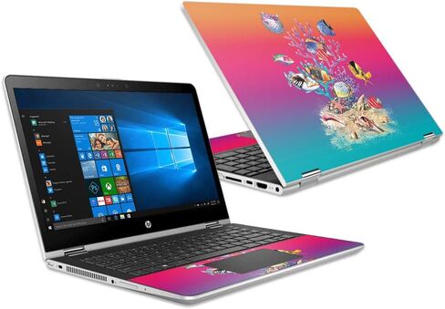 MightySkins Skin Compatible with HP Pavilion x360 15.6" (2018) - Abstract Wood | Protective, Durable, and Unique Vinyl Decal wrap Cover | Easy to Apply, Remove, and Change Styles | Made in The USA in Saudi Arabia
