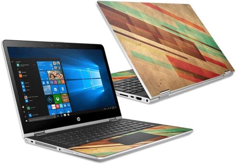 MightySkins Skin Compatible with HP Pavilion x360 15.6" (2018) - Abstract Wood | Protective, Durable, and Unique Vinyl Decal wrap Cover | Easy to Apply, Remove, and Change Styles | Made in The USA in Saudi Arabia