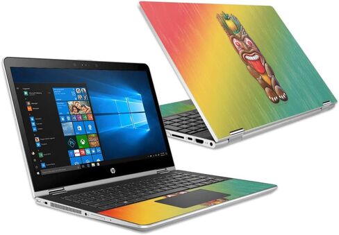 MightySkins Skin Compatible with HP Pavilion x360 15.6" (2018) - Abstract Wood | Protective, Durable, and Unique Vinyl Decal wrap Cover | Easy to Apply, Remove, and Change Styles | Made in The USA in Saudi Arabia