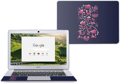 MightySkins Skin Compatible with Acer Chromebook 14" CB3-431 - Anime Fan | Protective, Durable, and Unique Vinyl Decal wrap Cover | Easy to Apply, Remove, and Change Styles | Made in The USA in Saudi Arabia