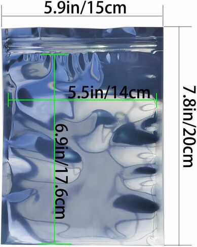 50pcs 5.9x7.8in/15x20cm Anti Static Bags, Premium Resealable Antistatic Bags for Various Precision Parts, Electronic Equipment, HDD, SSD Hard Drive, Computer Accessories in Kuwait
