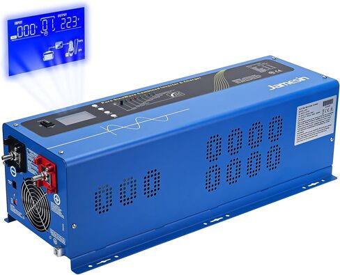 Jamesin 4000W Pure Sine Wave Power Inverter, Peak Power 12000W,24 VDC to 110/120 VAC with LED Display for Renewable Energy Systems, utilities, RVs, Residential Solar Systems in Saudi Arabia