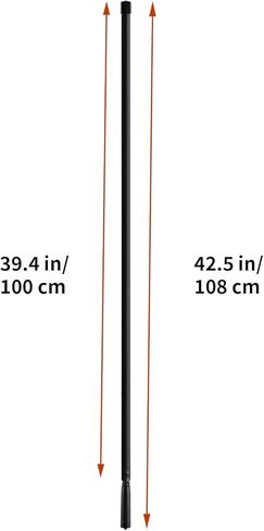 2-حزمة 42.5 بوصة قابلة للطي CS التكتيكية SMA أنثى هام راديو هوائي ثنائي النطاق VHF UHF 136-520MHz هوائي لBaofeng UV-5R BF-F8HP BF-888S 5RM K5PLUS UV-5G Plus Ham اتجاهين راديو in Kuwait