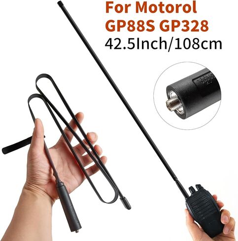 2-حزمة 42.5 بوصة قابلة للطي CS التكتيكية SMA أنثى هام راديو هوائي ثنائي النطاق VHF UHF 136-520MHz هوائي لBaofeng UV-5R BF-F8HP BF-888S 5RM K5PLUS UV-5G Plus Ham اتجاهين راديو in Kuwait