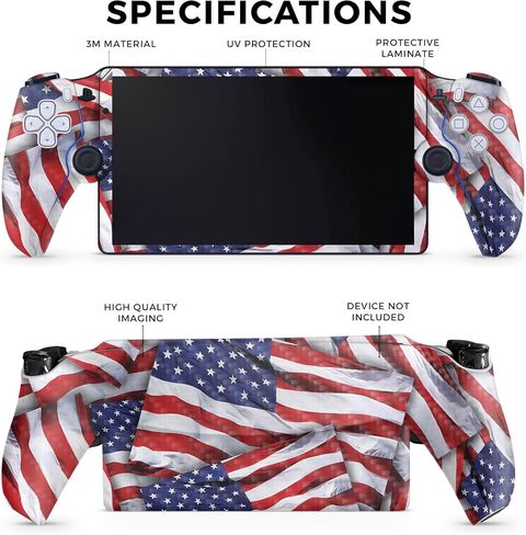 Carbon Fiber Gaming Skin Compatible with PS5 Portal Remote Player - Mountain Waves - Premium 3M Vinyl Protective Wrap Decal Cover - Easy to Apply | Crafted in The USA by MightySkins in Saudi Arabia