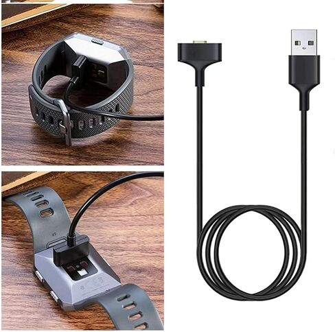 USB Charging Dock Charger Cable Compatible with Fitbit Ionic Smartwatch in Saudi Arabia