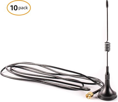 433 MHz Unity Gain Omni, 6 Inches Antenna with Magnetic Base and Male SMA Connector Antenna Kit – Impedance 50 Ohms Garage Gate Door Opener Antenna in Kuwait