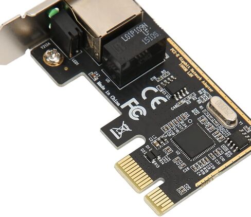 محول شبكة PCIe، بطاقة شبكة جيجابت إيثرنت PCI Express بسرعة 10/100/1000 ميجابت في الثانية، محول محول RJ45 LAN مع دعامة 12 سم للكمبيوتر المكتبي in Saudi Arabia