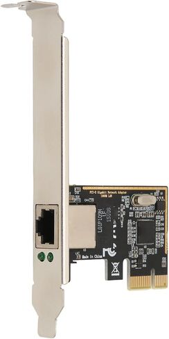 محول شبكة PCIe، بطاقة شبكة جيجابت إيثرنت PCI Express بسرعة 10/100/1000 ميجابت في الثانية، محول محول RJ45 LAN مع دعامة 12 سم للكمبيوتر المكتبي in Saudi Arabia