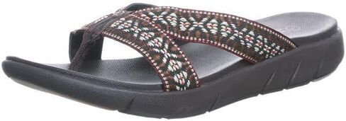 BEARPAW Women's Juniper Black Size 5 | Women's Flip Flop Sandal | Women's Shoe | Comfortable & Lightweight in Saudi Arabia