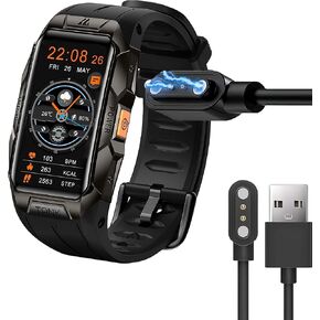 Compatible with AMAZTIM Tank X1 Smart Watch Charger, Magnetic USB Charging Cable Replacement Charger Compatible for AMAZTIM Tank X1 Smart Watch/KOSPET Tank X1 1.3 Inches Smart Watch