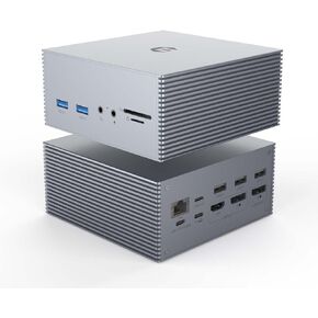Docking Station, QIYO USB C Docking Station Dual Monitor for USB C Laptops and Other Type C Devices (4K HDMI, 2 DPS, 100W PD, 6 USB Ports)