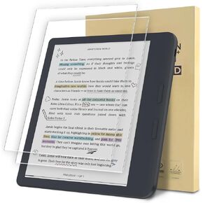2-Pack Screen Protector Compatible with KOBO Libra Colour 7" 2024, Tempered Glass Clear Film, Anti-Scratch, 9H Hardness, Easy Installation