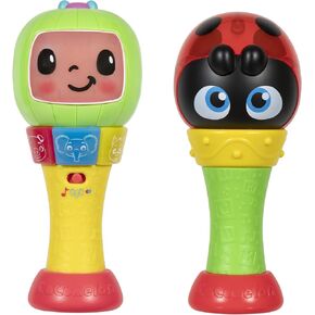 CoComelon Sing ‘n Play Maracas, 3 Play Modes - Plays 6 Fan Favorite Song Clips, Learn Animal Sounds and Colors - Lights Up - Two Maracas - Musical Instruments for Kids, Toddlers, and Preschoolers