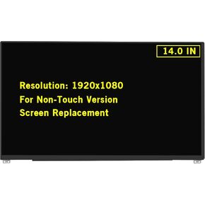 14.0" New Screen Replacement for Dell Latitude 7490 7480 KGYYH 48DGW 6HY1W FHD 1920x1080 30Pin Non-Touch Screen LED LCD Display Panel