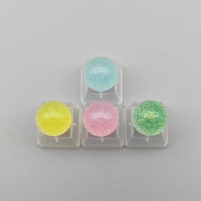 4 Keys Cute Colorful Star keycaps, Custom 3D Backlit Keycap for Cherry Mx Switch Mechanical Keyboard, Gaming Keyboard Decoration Key Caps Gift OEM Profile (Star)