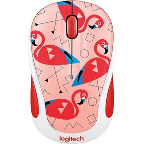 Logitech Play Collection M325c Mouse - Optical - Wireless - Radio Frequency - USB - 1000 Dpi - Tilt Wheel - 5 Button s - Flamin