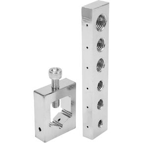 Wire Drill Guide Set Safety Lockwire Nut Kit, Solid Carbon Steel Bolt Drill Jig Metric, Precise Bolt Drill Jig, Safety Wire Drill Guide Set 6 Holes Drill Guide Jig with Lock