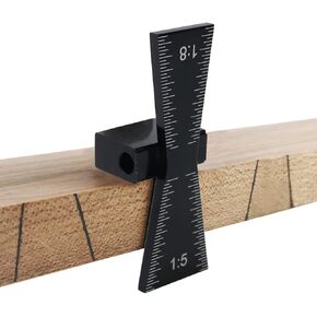 Acogedor Dovetail Marker, Aluminum Alloy Dovetail Marking Jig, Woodworking Dovetail Ruler Marker, Dovetail Jig Guide for Cork, Hardwood (1:5 1:8)
