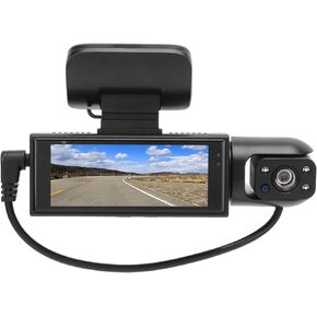 Dual Cam, Car Driving Recorder, 3.16 Inch IPS Screen Camera, Motion Detection, Infrared, Parking Mode, Loop Recording