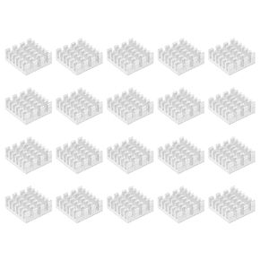 uxcell 14x14x6mm Aluminum Heatsink Electronic Radiator for MOS IC Chip Black 20 Pcs