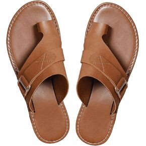 Verdusa Women's Thong Flat Sandals Buckle Slip On Slide Summer Beach Sandals