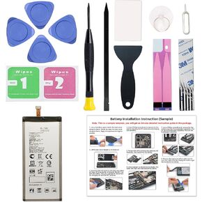Fit for LG V60 ThinQ 5G Battery Replacement, with Installation Manual BL-T46 Battery for LG V60 ThinQ 5G with Repair Toolkit LM-V600, A001LG