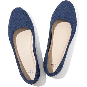 POVOGER Loafers for Women Slip on Shoes Flats Shoes Round Toe Flats for Women Comfortable Womens Dressy Ballet Flats