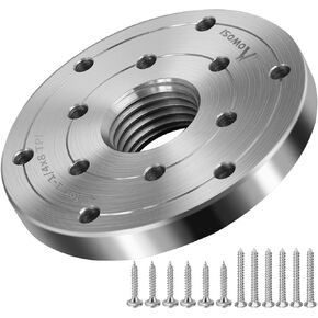 Wood Lathe Steel Faceplate 4",Faceplate for Wood Lathe,Lathe Face Plate Fit for M33x3.5 Spindle