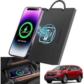 for 2017-2022 Honda CR-V Wireless Charger, Fast 15W Cell Phone Qi Charging Station fits Honda CRV Accessories