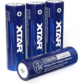 XTAR aa Batteries 1.5V Battery 4150mWh (4pcs 1.5V AA 4150mWh)