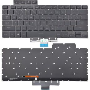 Replacement Keyboard Compatible with Asus ROG Zephyrus G15 2021 G15 GA503 GA503Q GA503QR GA503QS wih Backlit US Layout - Black