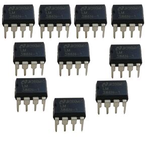 10 قطعة LM386N-1 أشباه الموصلات، الجهد المنخفض، مضخم الطاقة الصوتي، Dip-8