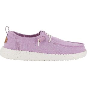 Hey Dude Wendy Chambray Lilac Size 7, Women’s Shoes, Women’s Slip-on Loafers, Comfortable & Light-Weight