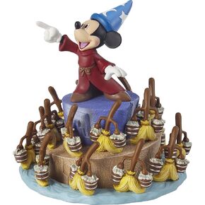 Precious Moments - Disney Showcase Mickey Mouse Dream A Fantastic Dream Resin Rotating Musical - Plays "Sorcerer's Apprentice" Tune - Ideal Birthday Gift or Holiday Gift