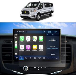 SKTU for 2023 2024 Ford Transit Accessories Screen Protector 12 Inch for 2022 2023 2024 Ford Transit SYNC 4 12 Inch Navigation Display Screen Ford Transit 2023 2024 Accessories (2Pcs)