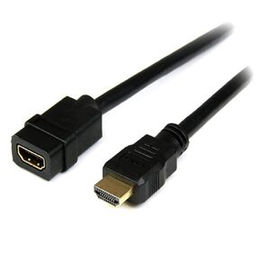 StarTech.com 2m HDMI Extension Cable - Ultra HD 4k x 2k HDMI Cable M/F - 2m HDMI Extension - HDMI Male Female Cable - HDMI Extension cord (HDEXT2M),Black
