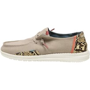 Hey Dude Women's Wendy Snake | Women’s Shoes | Women’s Lace Up Loafers | Comfortable & Light-Weight